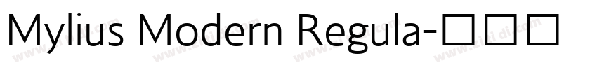 Mylius Modern Regula字体转换